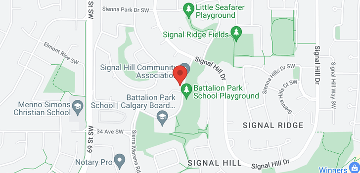 map of 82 SIENNA PARK Place SW